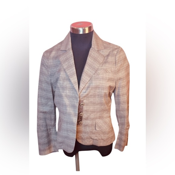 BCBGMAXAZRIA Classic Plaid Blazer Size Medium - Picture 1 of 5